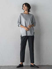 【WEB限定/+5cm丈長め】シェルタリングテーパードパンツ