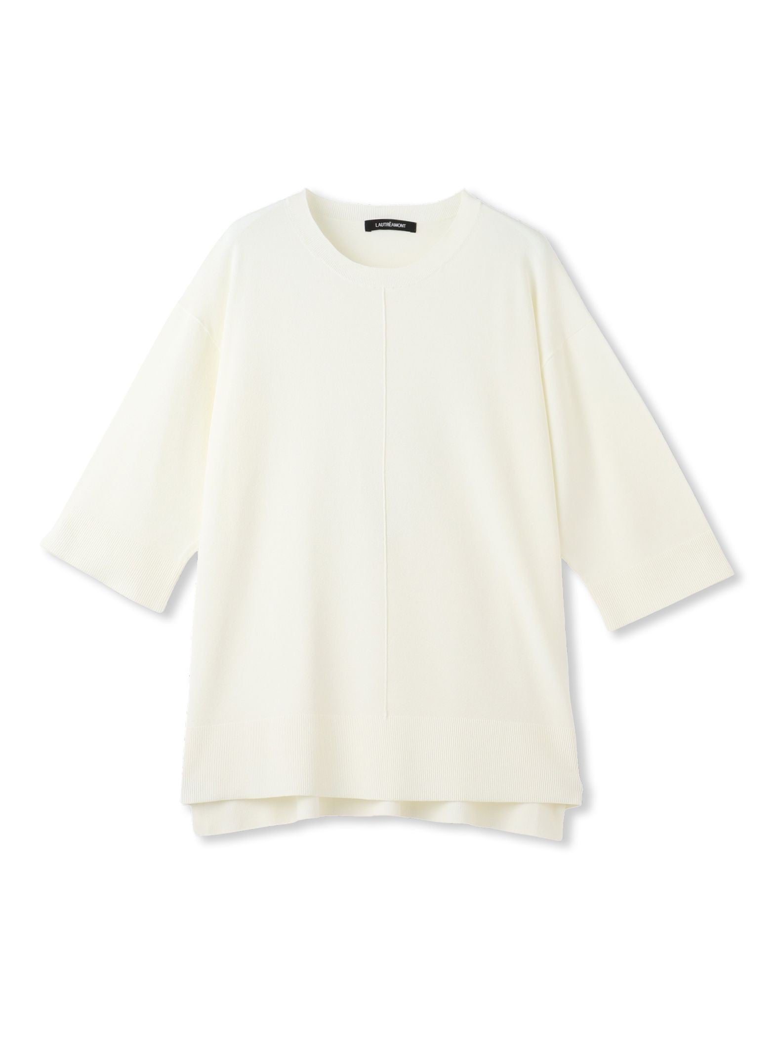 【カタログ掲載】5分袖Tシャツライクニット≪手洗い可能≫