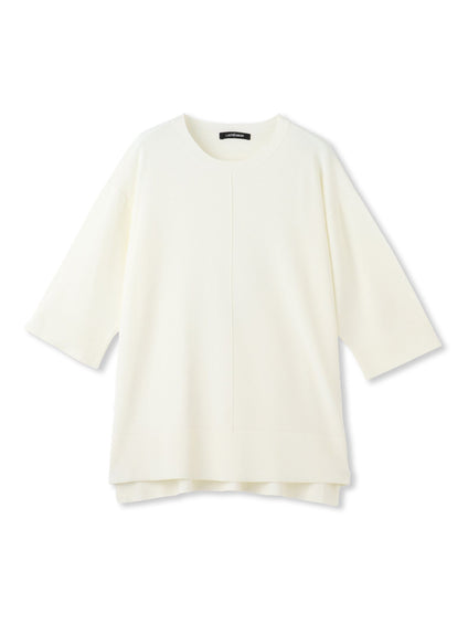 【カタログ掲載】5分袖Tシャツライクニット≪手洗い可能≫