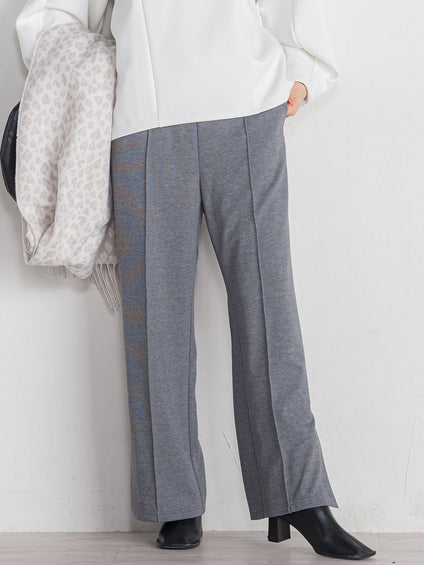 ポンチサイドスリットワイドパンツ≪セットアップ対応/手洗い可能≫