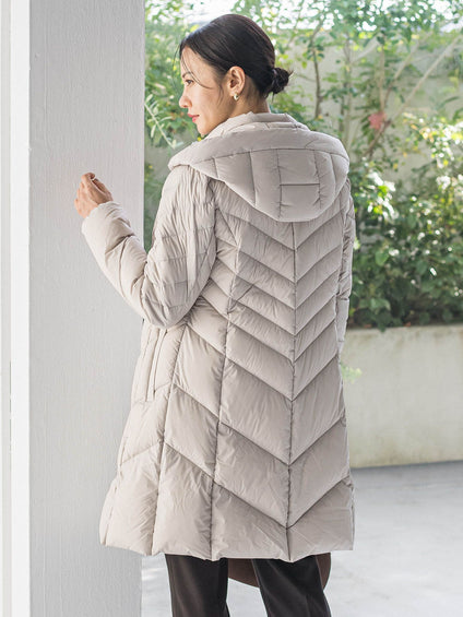 ストレッチダウンロングコート