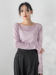 コットンサラチュールカットソー