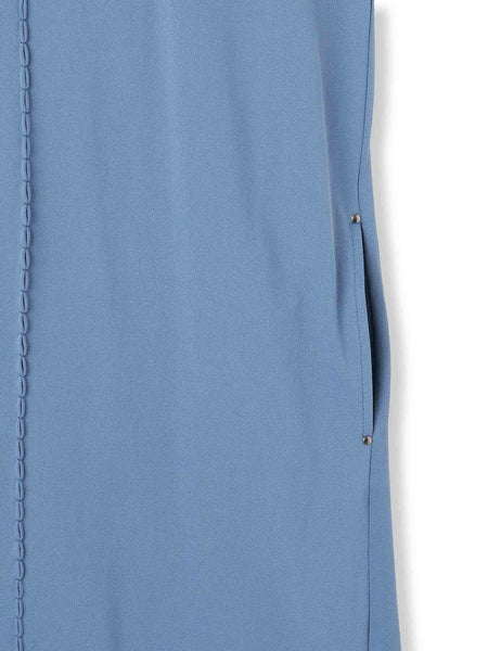 【WEB限定】ジャージーピンタックワンピース≪洗濯機で洗える≫
