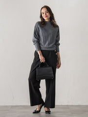 【新色追加】キラキラボタンワイドパンツ≪手洗い可能≫