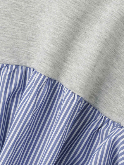 ダンボールバックストライプカーディガン