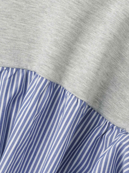 ダンボールバックストライプカーディガン