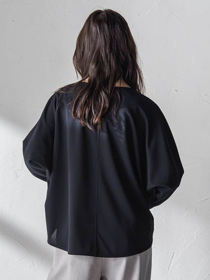 “ 叶える ” タックヘムドルマンショートプルオーバー