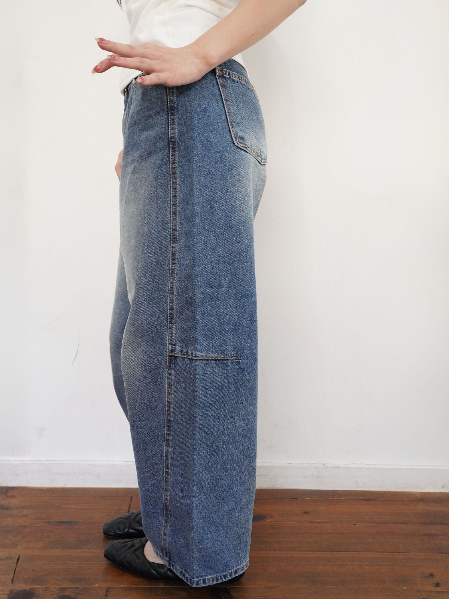 Barrel Curve Denim≪洗濯機で洗える≫
