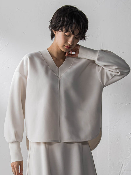 軽量ボンディングスカートセットアップ≪洗濯機で洗える≫