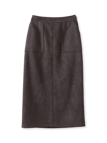 【WEB限定】フェイクスエードナロースカート≪セットアップ対応≫