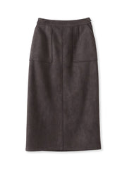 【WEB限定】フェイクスエードナロースカート≪セットアップ対応≫