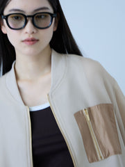 【大人の抜け感】メッシュブルゾン