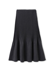 スウェードライク消しプリーツスカート≪手洗い可能≫