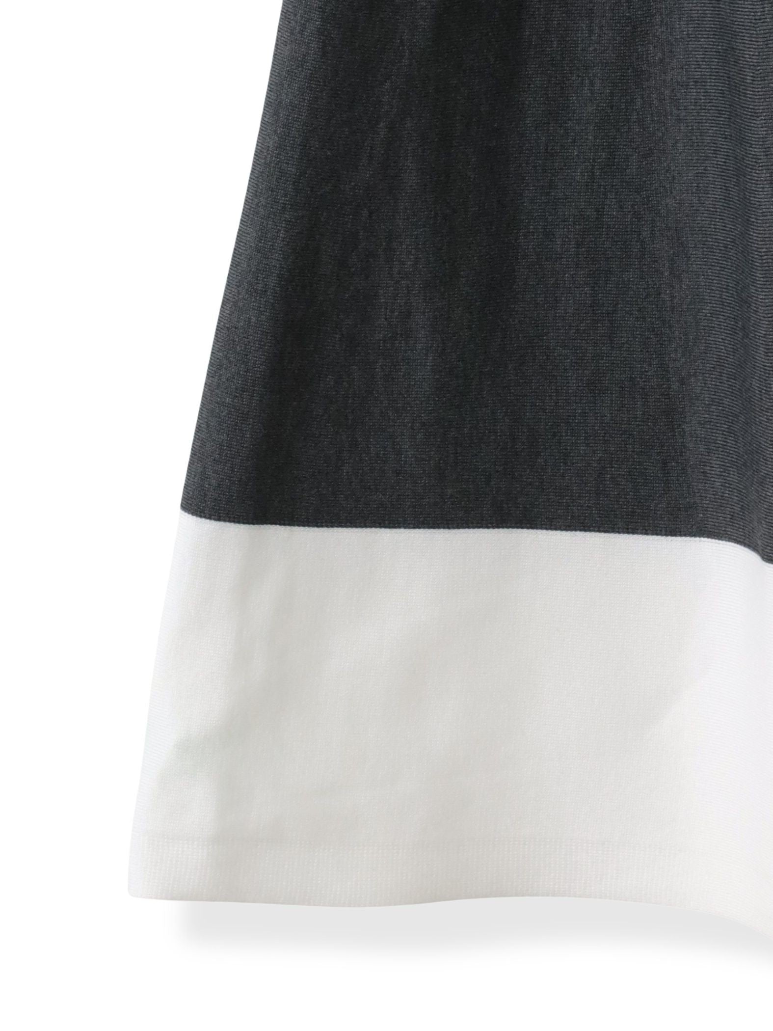 バイカラーニットワンピース