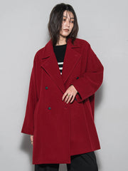 ラムウールダブルカラーコート