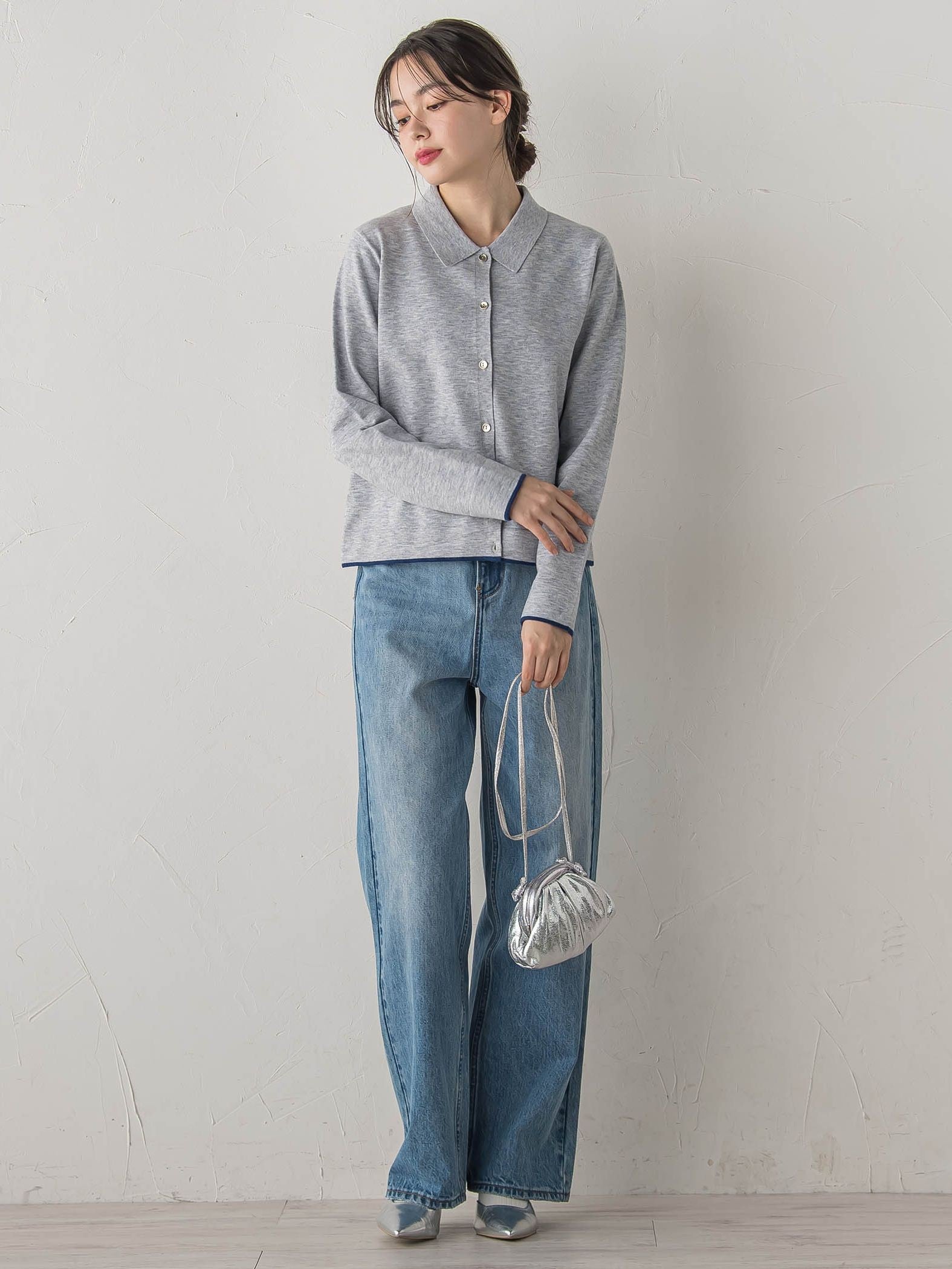 スーパーストレッチステンカーディガン≪洗濯機で洗える≫