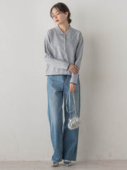 スーパーストレッチステンカーディガン≪洗濯機で洗える≫