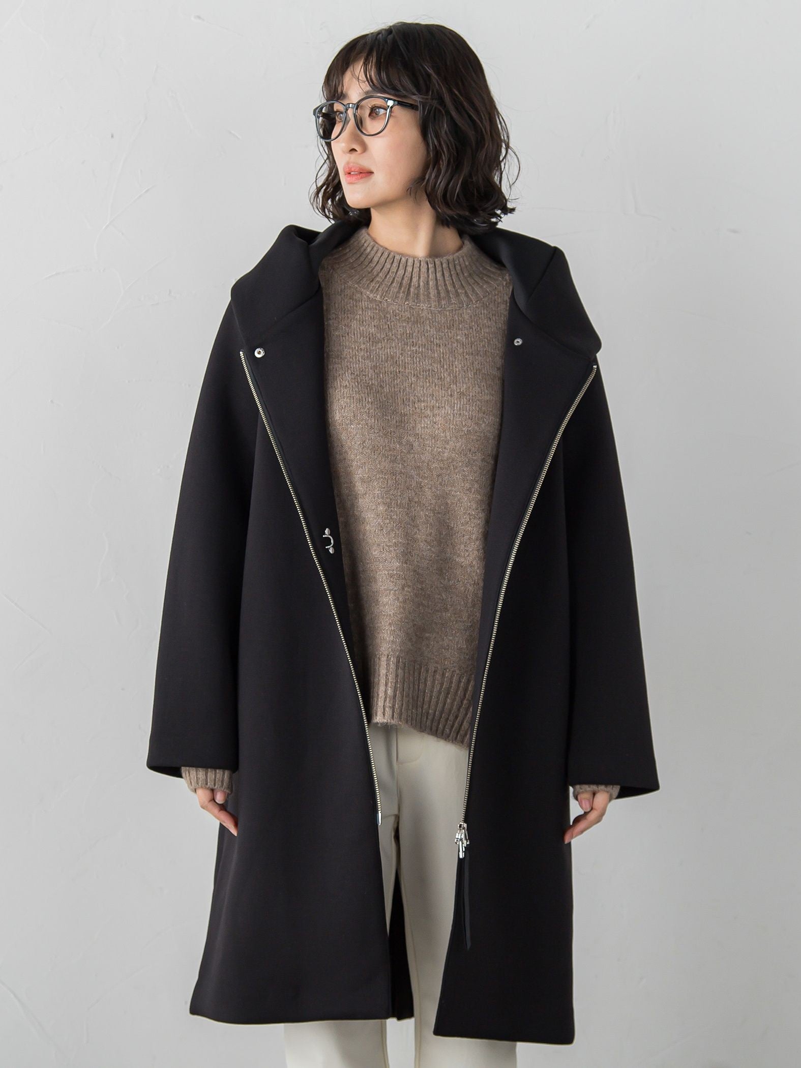 【WEB限定】”毎日頼れる”ゆったりモックネックニット