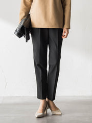 【WEB限定】美シルエット裏起毛ストレッチパンツ≪13号あり/毛玉防止≫