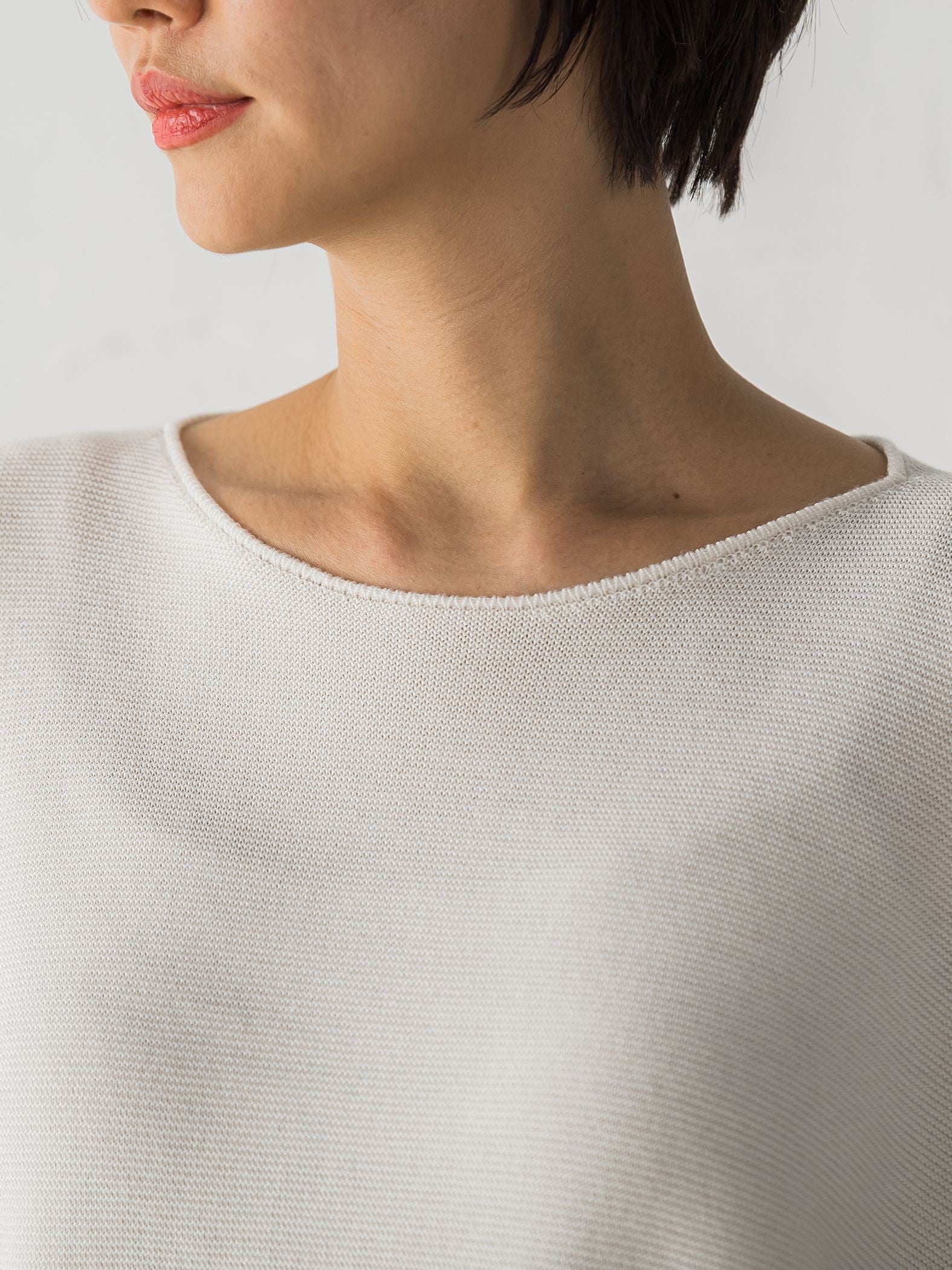 【WEB限定サイズあり】【洗えるニット】ECOCUWOOLドルマンニットプルオーバー≪シワになりにくい≫