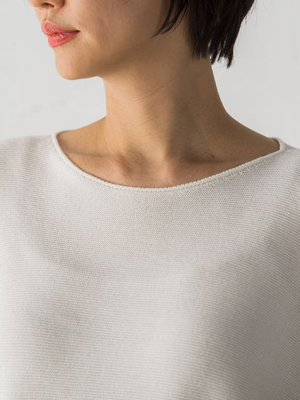 【WEB限定サイズあり】【洗えるニット】ECOCUWOOLドルマンニットプルオーバー≪シワになりにくい≫