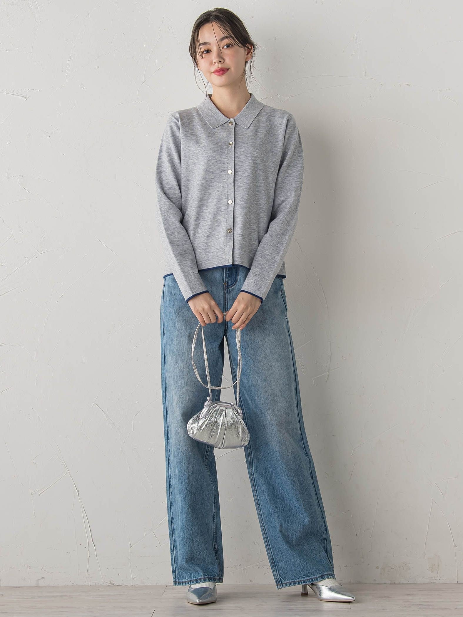 スーパーストレッチステンカーディガン≪洗濯機で洗える≫