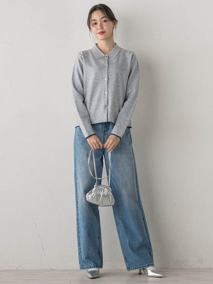 スーパーストレッチステンカーディガン≪洗濯機で洗える≫