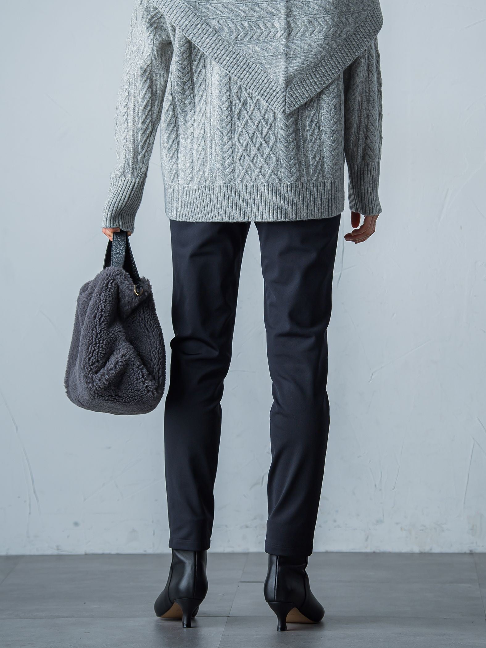 【WEB限定】裏起毛発熱レギンスパンツ≪ストレッチ/洗える≫