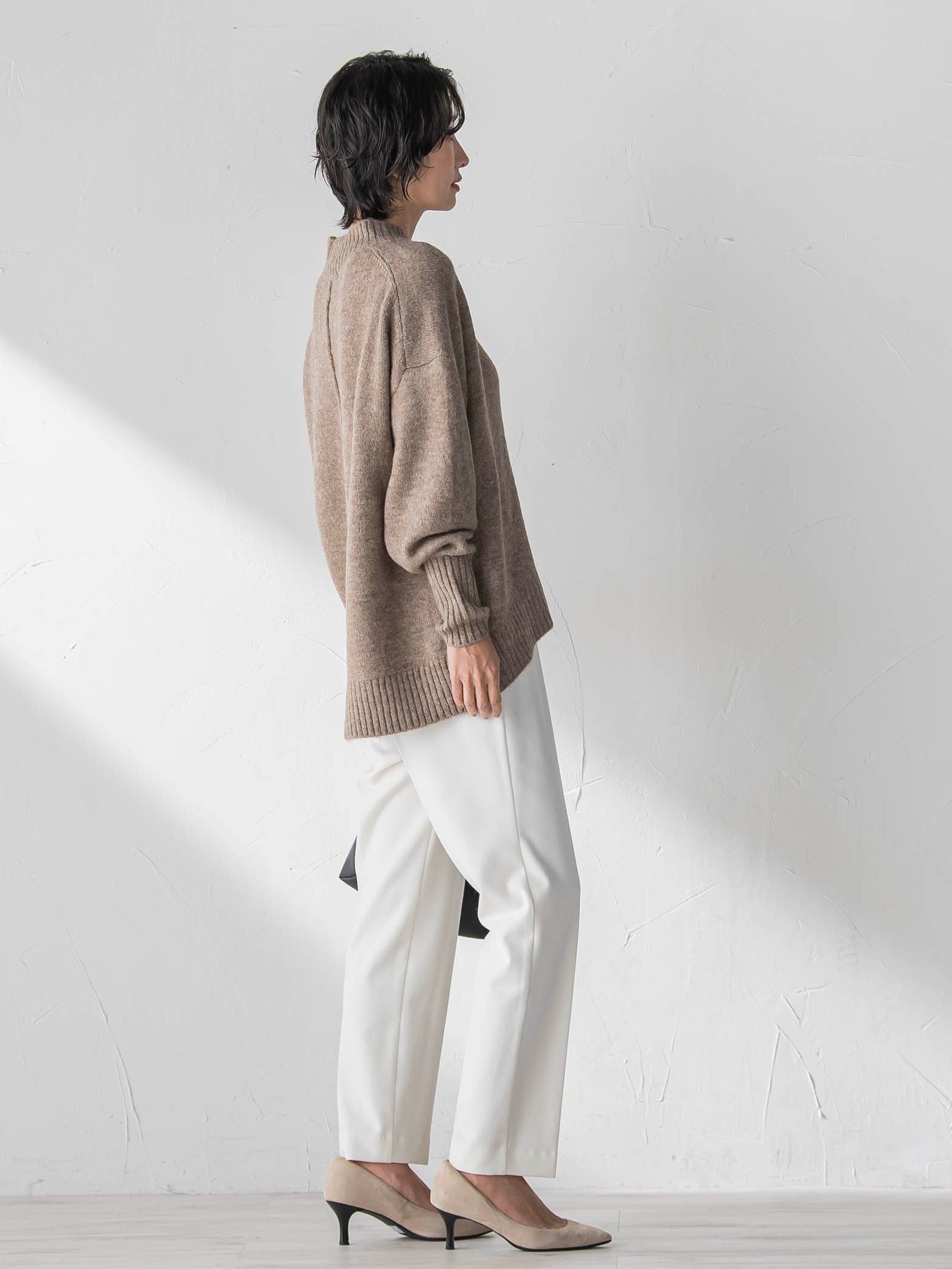 両面起毛2WAYストレッチテーパードパンツ