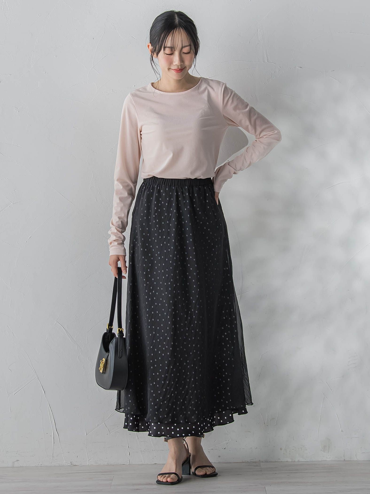 シアーベロアカットソー≪手洗い可能≫