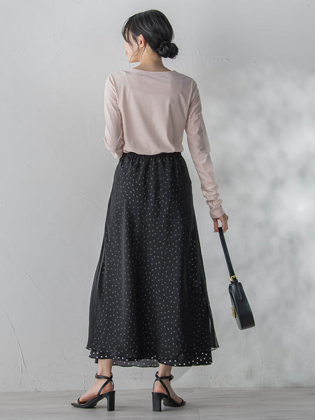 シアーベロアカットソー≪手洗い可能≫