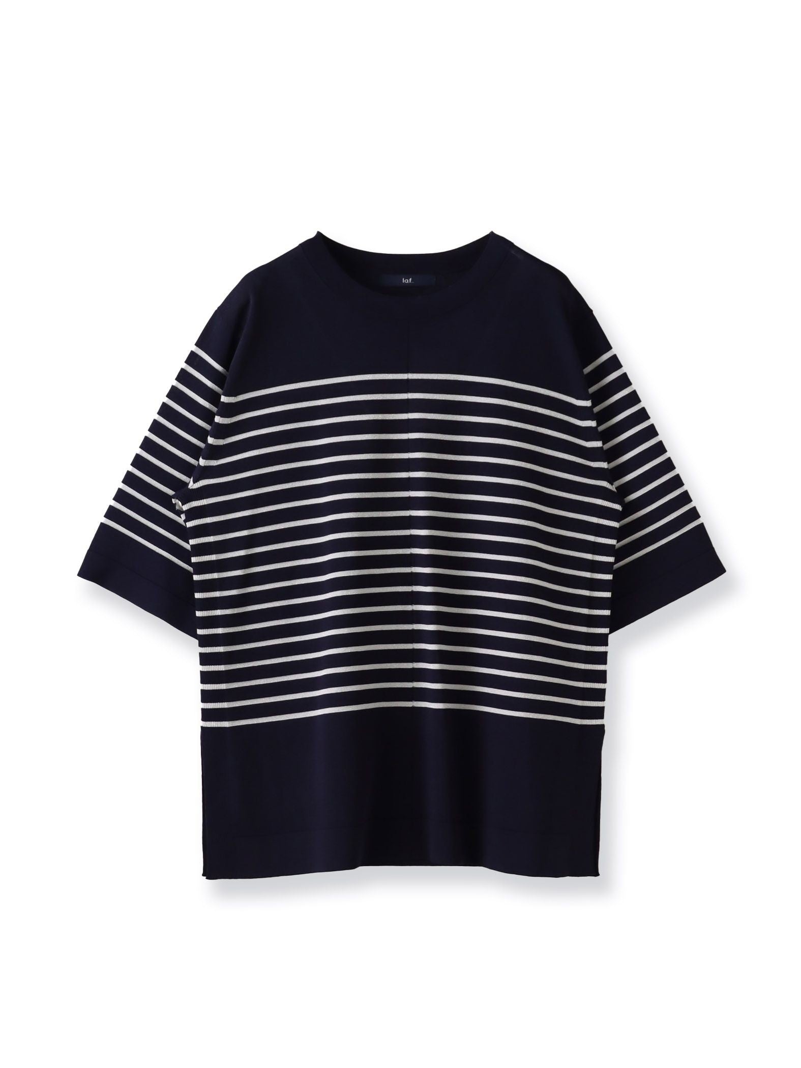 【大きいサイズ】ボーダーTシャツニット