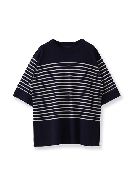 【大きいサイズ】ボーダーTシャツニット