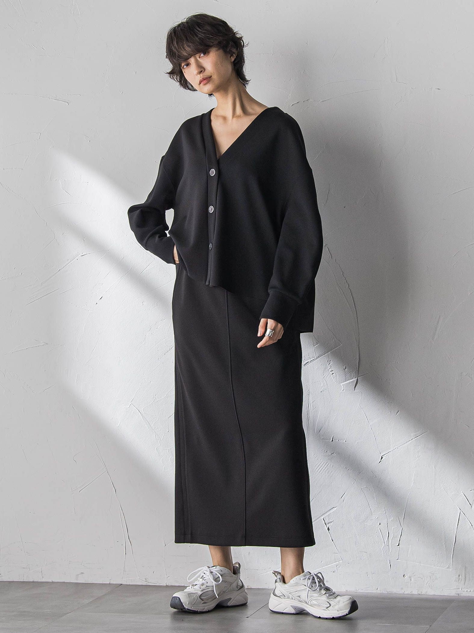 【えらべるSETUP】叶えるカットカーディガン≪手洗い可能≫