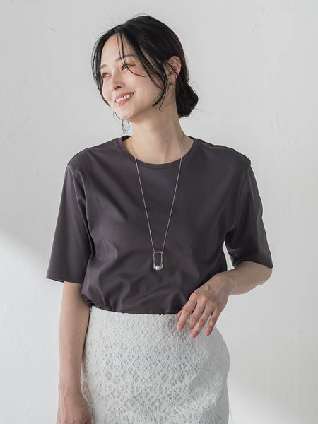 汗ジミ軽減カットソー