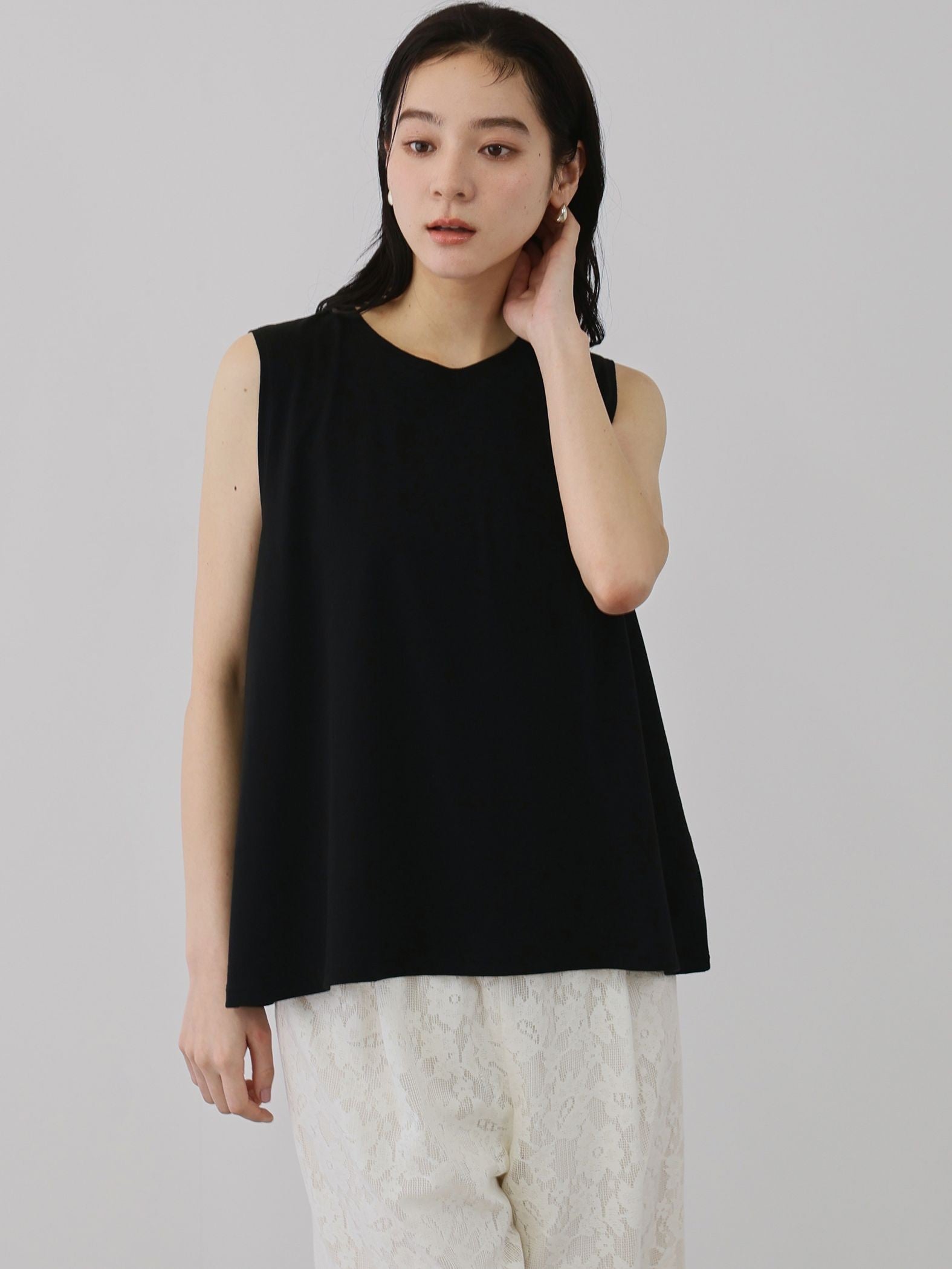 セパレートスカラップレースカラープルオーバー