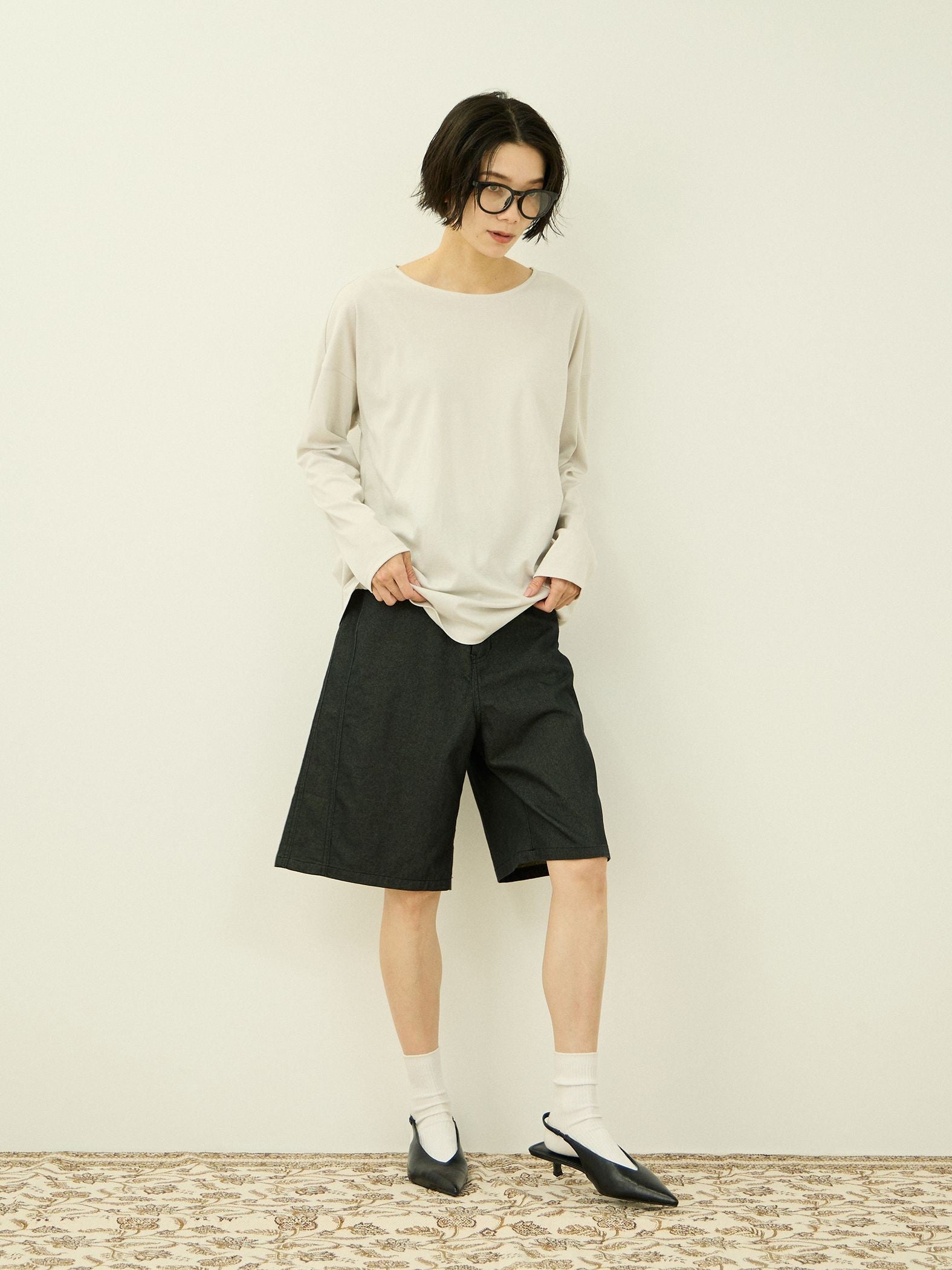 デニムハーフパンツ