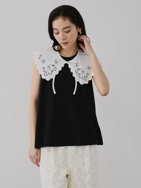 セパレートスカラップレースカラープルオーバー