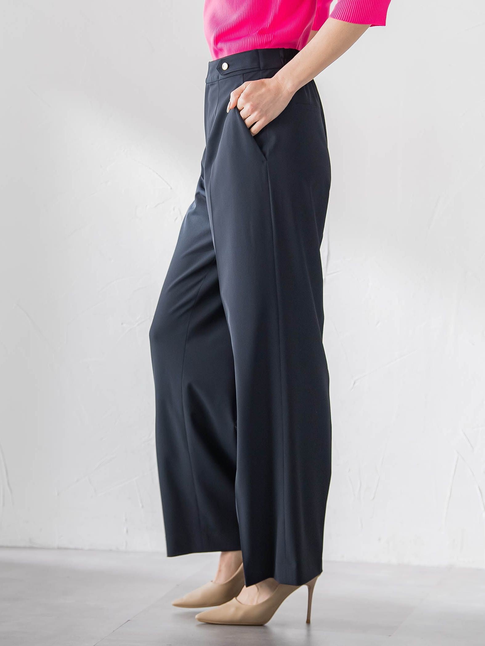 美シルエットワイドパンツ