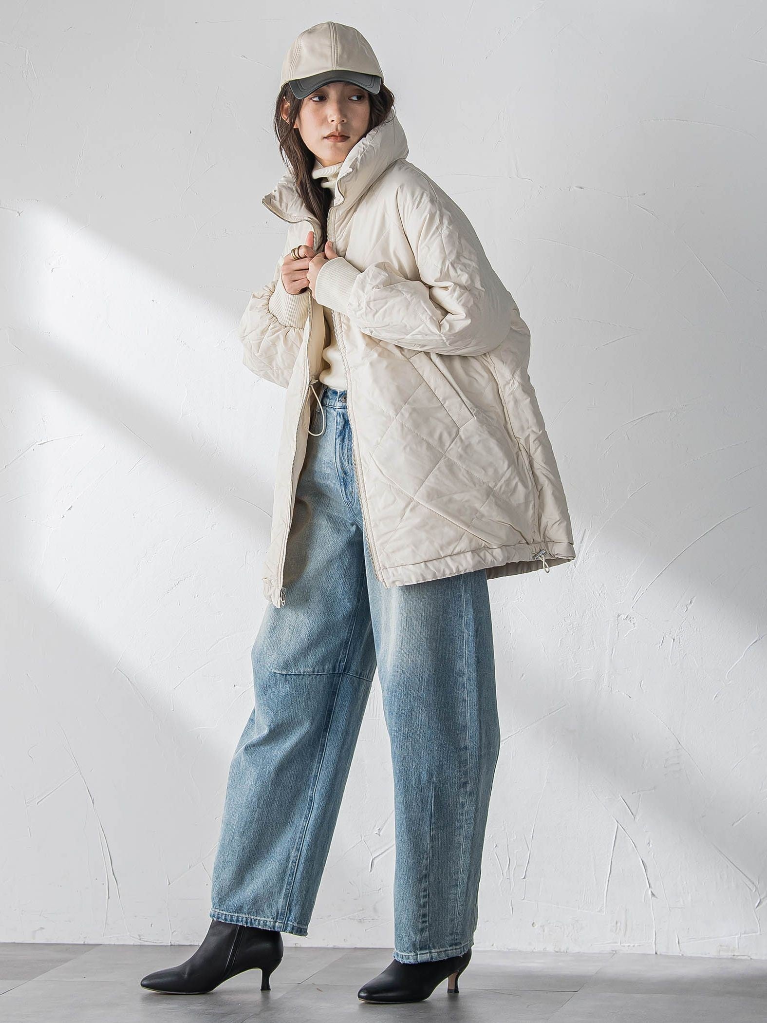 中綿リバーシブルコート≪手洗い可能≫