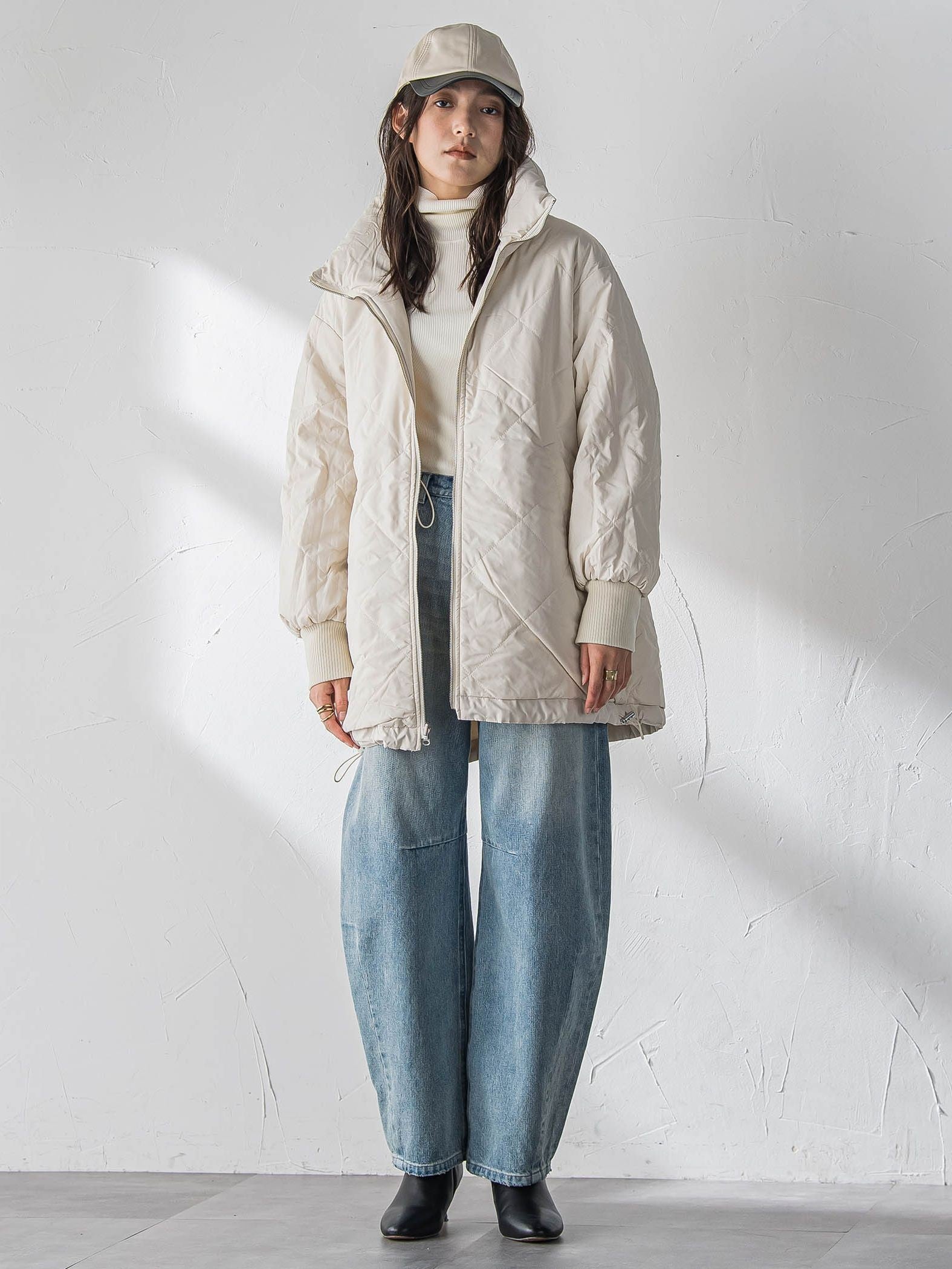 中綿リバーシブルコート≪手洗い可能≫