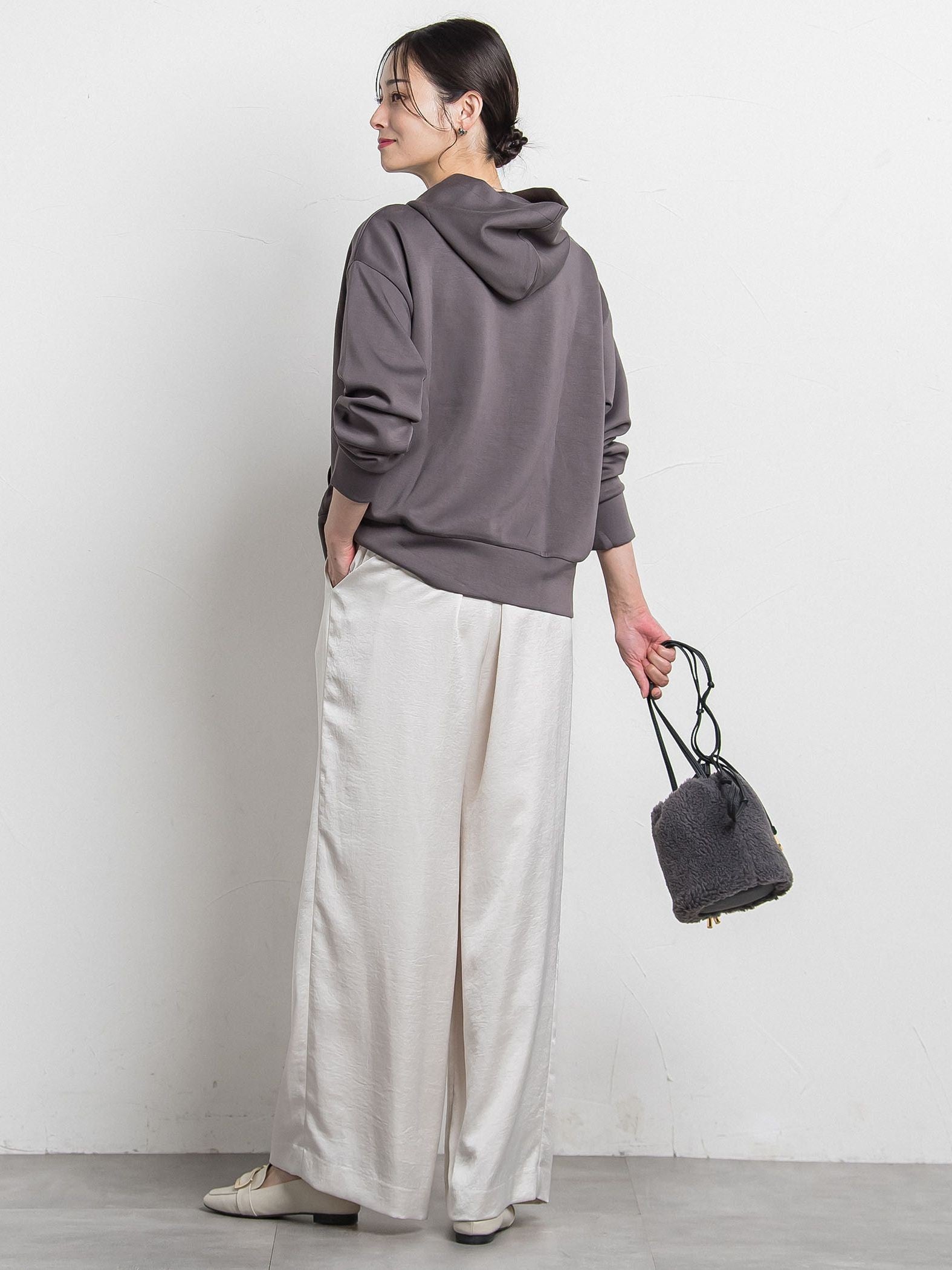 【WEB限定】ふんわリッチパーカー≪手洗い可能≫