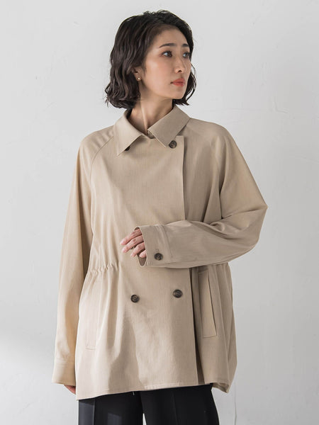 シャンブレーショートトレンチ