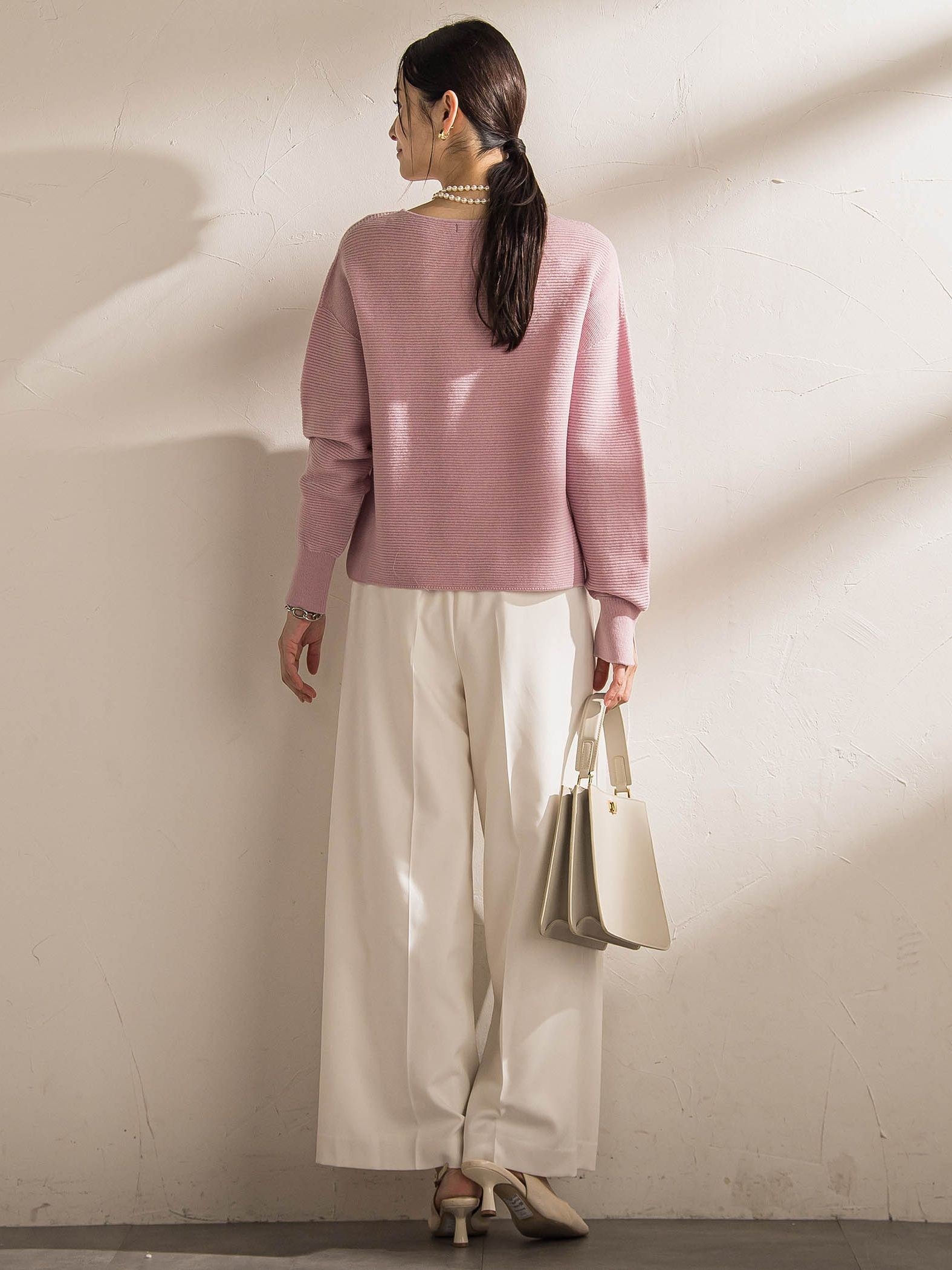 ホールガーメントガーターニット≪洗える≫