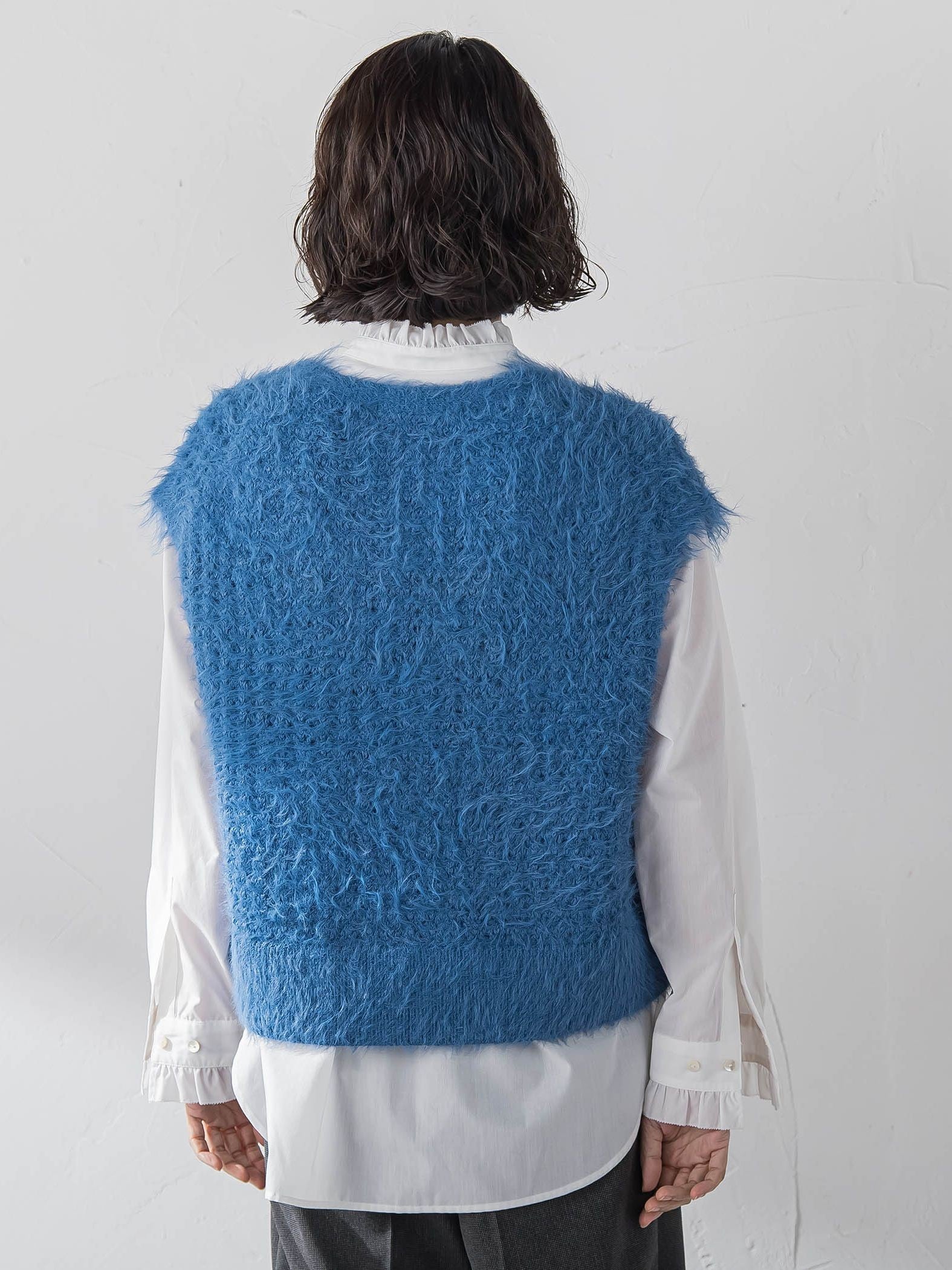 【大きいサイズ】ネックフリルブラウス