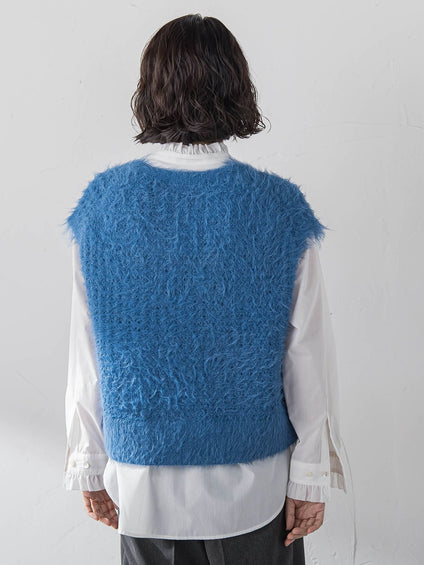 【大きいサイズ】ネックフリルブラウス