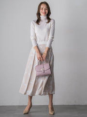 スパンコールリブタートルニット≪手洗い可能≫