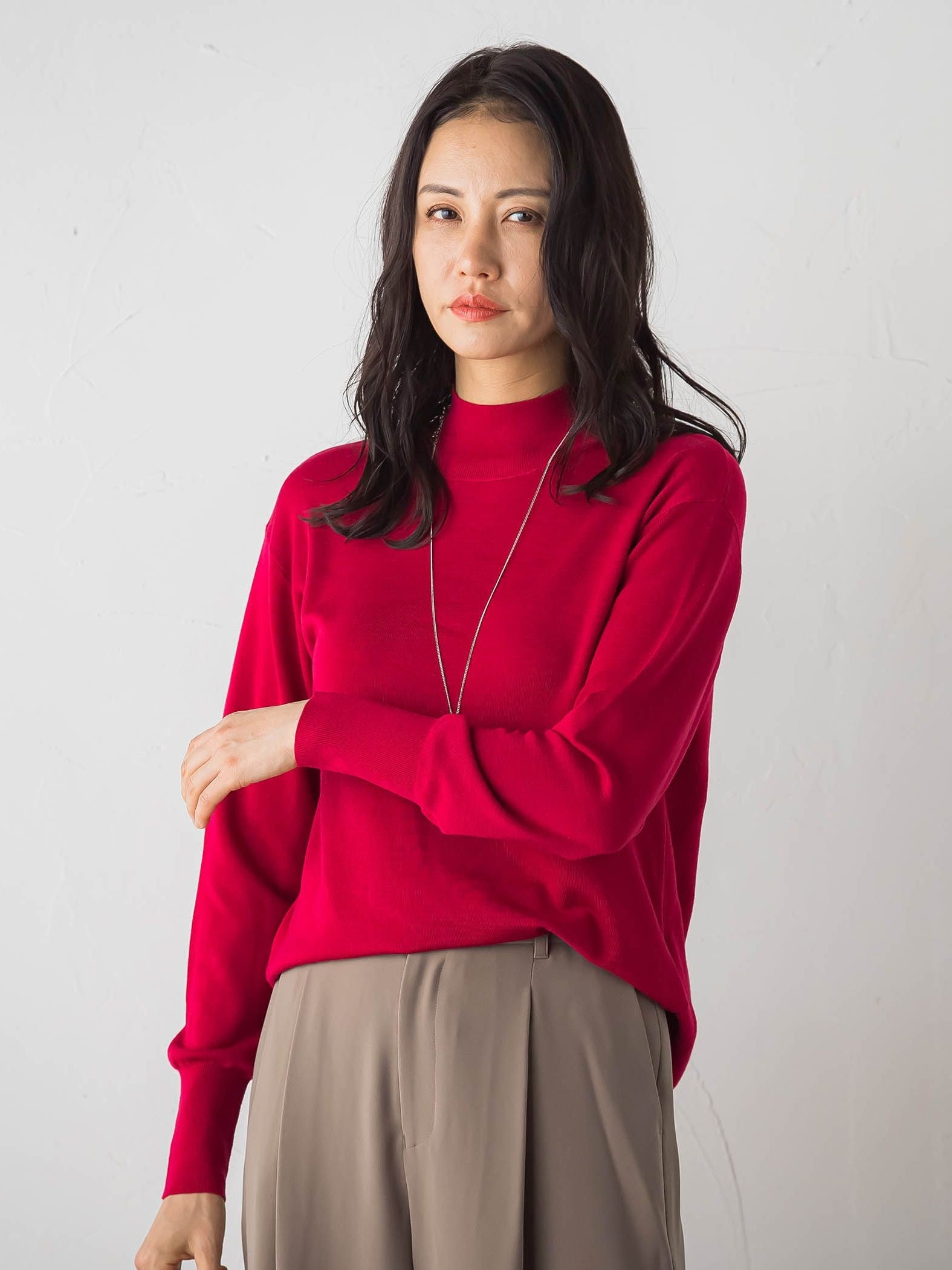 Brisbane ハイネックロングプルオーバー≪11号あり≫