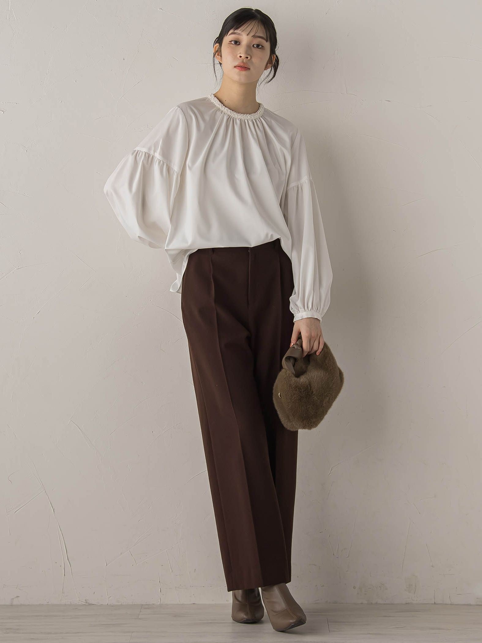 ブレードブラウス≪洗濯機で洗える≫