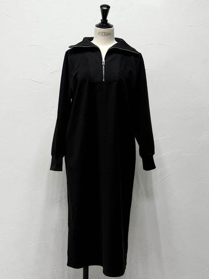 【WEB限定】圧縮起毛ステンニットワンピース≪手洗い可能≫